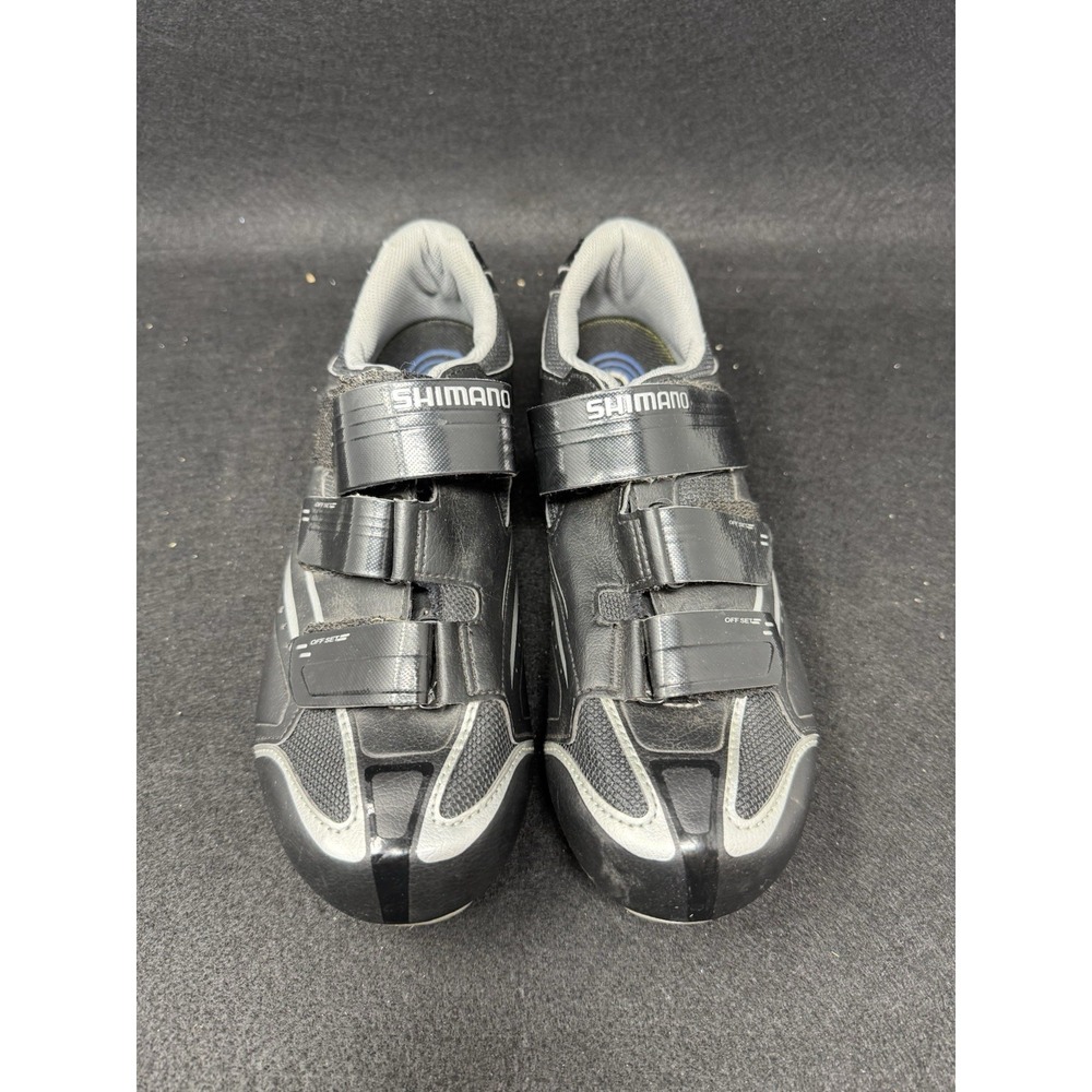 SHIMANO 47 R078L Road Cycling Shoes Black Silver SPD-SL Performance Athletic